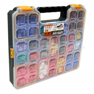 Cube Parts Organiser Case 21 Removable Compartments